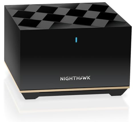 NETGEAR Nighthawk Tri-Band Whole Home Mesh WiFi 6E Add-on Satellite (MS90) – Works with Your Nighthawk MK93S System - Adds Up to 2,500 sq. ft. Coverage - AXE5700 (Up to 5.7Gbps)