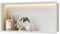 Neohomee Niche de douche murale en acier inoxydable avec lumière LED, niche de douche encastrable blanche, étagère de rangement simple pour salle de bain, 60 x 30 cm