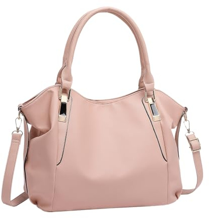 Miss Lulu Handtasche Damen groß Shopper Tasche Tote Bag Henkeltasche Weichen PU Leder mittelgross Umhängetasche
