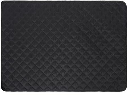 OHS Waterproof Dog Blanket, Durable Dog Blankets Washable Lightweight Waterproof Pet Blanket for Cars Sofas Beds Kitchen Floors Outdoor Versatile Throw - Black, 110 x 75cm