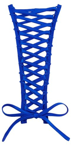 AHANDMAKER Kit de corsé para mujer, con cremallera, ajustable, con cordones, para vestido de novia, vestido de novia, vestido de graduación, correa, azul, M