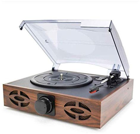 Skivspelare, musikdosa Hem Retro Fonograf Modern LP Vinyl skivspelare med högtalare, Bluetooth, USB TF-kort