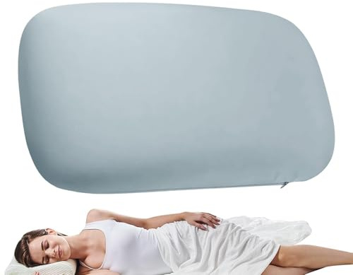 Djowyh Coussin de Camping - Appuie-tête Pliable - Coussin Doux et Pliable avec Mousse à mémoire de Forme rafraîchissante pour Les Voyages, Le Camping, l'extérieur