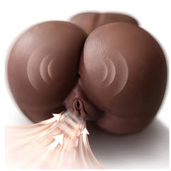 BIG SHOCKED Black Pocket Pussy Sex Doll, Powerful 5 Sucking & 8 Vibrating Realistic Ebony Sex Dolls Troso Male Sex Toy Female Busty Butt Ass Automatic Masturbator Sex Toys for Men Adult Toys Stroker