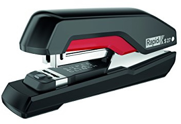 Rapid häftapparat, 30 ark kapacitet, platt häftapparat, svart/röd, ergonomisk, plast, S27, 5000541