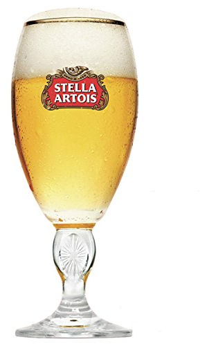 Stella Artois International Lunettes de Calice Demi Pinte 284 ml/280 ml – Lot de 6 verres à bière – Stella