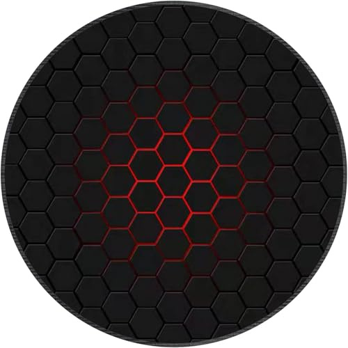 LUJKYT Drum Rug Drum Mat Non-Slip Round Drum Mat Soundproof Mat for Carpet Electronic Drums Bass Drum Drums Snare Drums Musical Instruments Floor Mat-I||100CM