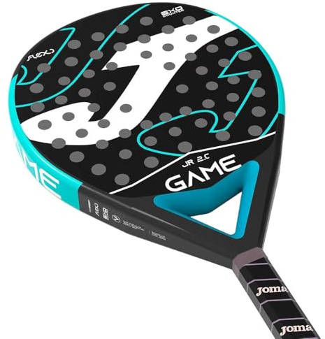Joma Pádel Pala Game Junior, Negro Turquesa