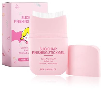 Gel Coiffant Pommade Bâton 80 Ml, Crème Finition Cheveux Cassés, Produit Modelant Cire (80g, 1pc)