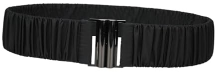 UxicRuya Cinturón Elástico para Cintura, Informal, Cinturón Elástico de Moda para Ropa, Suéteres, Chaquetas Y Prendas de Abrigo de Invierno, Negro, universal
