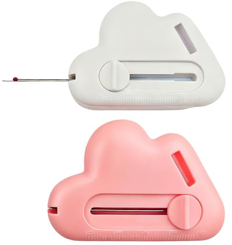Ruvan 2pcs Guide De Couture Magnétique Amélioré, Guide De Couture Magnétique, , Accessoires De Couture Pour Machine À Coudre, Universel De Machine À Coudre Pour Couture, Rose Et Blanc