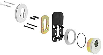Tesa Assa Abloy E70026LN Escudo De Seguridad, Latón niquelado