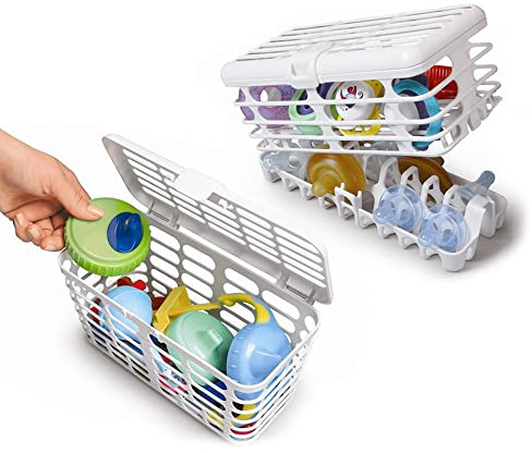 Prince Lionheart Infant & Toddler Dishwasher Basket | Cleaning & Sanitising Feeding Accessories | Large Capacity | BPA, Phthalate, PVC, Latex & Lead Free