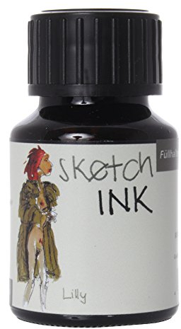Rohrer & Klingner sketchINK Schreib- und Zeichentinte - 50ml Flakon - Olive | Lilly