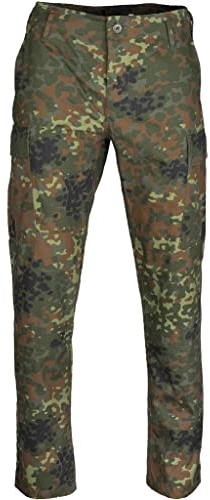 Mil-Tec US BDU Feldhose R/S 'Slim Fit' für Herren • Ripstop Cargohose mit Knie- & Gesäßverstärkung • Verstellbarer Bund & Beinabschluss • Outdoorhose aus 100% Baumwolle für Arbeit & Freizeit