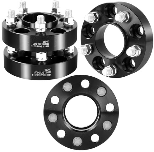 YIZBAP 5X115 Hubcentric Wheel Spacers for 2005-2023 300, 2009-2023 Challenger, 2006-2023 Charger, 2004-2009 Magnum, 1.25 inch 5X115 Wheel Spacers with 71.5mm Hub bore 14X1.5 Thread Pitch