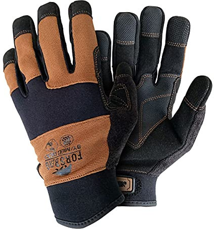 FORSBERG Montagehandschuhe mit Innenhandverstärkung, robuste Handschuhe, Farbe:braun, Größe:XL