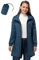 33,000ft Damen Dünne Wasserdichte Faltbar Regenmantel Regenjacke mit Kapuze, Leicht Atmungsaktive Travel Regenponcho, Lange Windbreaker Jacke für Frauen