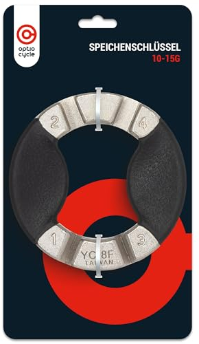 Optio Cycle Speichenschlüssel Fahrrad Speichenspanner Universal, Fahrradspeichen Spanner, Fahrradspeichen Schlüssel - Fahrrad Zubehör | Fahrradwerkzeug für Unterwegs
