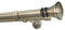 HDTL Gardinenstange Vorhangstange 25/19mm 2-läufig Wandmontage Messing Antik 140 cm Idaja