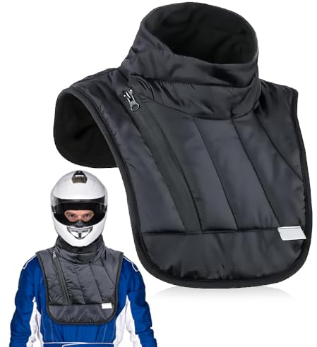 mizikuu Cache-cou pour Moto, Tour De Cou Et De Poitrine De Moto Coupe-Vent Et Imperméable Chauffe-Poitrine Protège-Nuque Thermique Chauffant Avec Fermeture Éclair Équipement d'Hiver Chaud