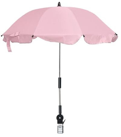 Kinderwagen Regenschirm Universal Sonnenschirm Tragbarer UV Schutz Sonnenschutz mit Einem Regenschirmgriff dreh und neigbar für Rund oder Ovalrohr Baby Kinderwagen Regenschirm (PINK)
