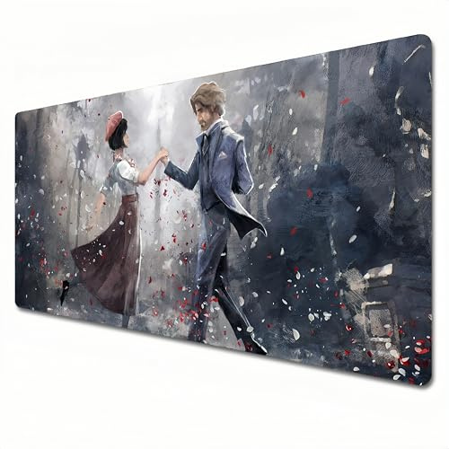 Clair Obscur: Expedition 33 Tapis de souris XL gris grande taille 800 x 300 cm est adapté pour les claviers et sous-mains de bureau pour le bureau à domicile (XL)
