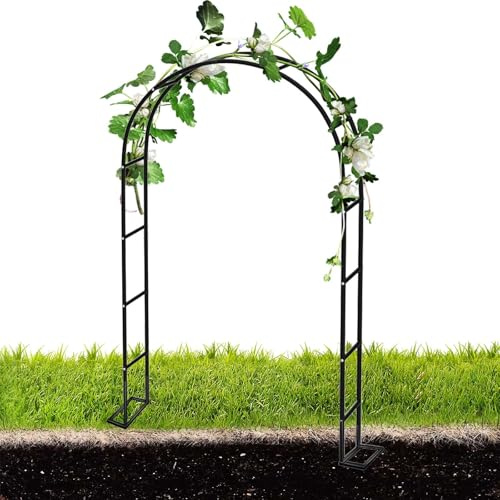 Árbol de jardín de metal para plantas trepadoras, 2,0 m, 2,2 m, 2 m, pera, para bodas al aire libre, negro/blanco/bronce/verde, 240 x 40 x 220 cm, soporte para plantas