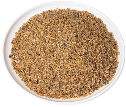 RUHTEUO Sable de Fond d'aquarium 500g, Accessoires Paysage, Plantes en Pot, décoration Maison Bricolage, Jardin, Pierre Gravier Naturel pour Décoration de Vase(Style B 1-2mm)