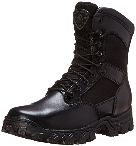 ROCKY Alpha Force Waterproof Public Service Boot, Black, Size 12(ME)