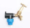 Farm & Field Hardware MDPE Compression Wall Plate Elbow (20mm) with 1/2 Brass LOCKSHIELD Tap