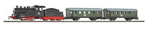 Piko 57112 Kit iniziale con letto con treno passeggeri della DB, flok a vapore con tender e due corsia passeggeri H0