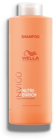 Wella Professionals Invigo Nutri-Enrich Deep Nourishing Shampoo | For Dry or Stressed Hair | 33.8 Fl oz