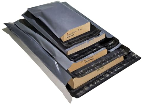 Double Dragon gemischte Größe Selbstverschluss-Polybeutel | Manipulationssichere Verpackung für Versand, Post, Versand & Lieferung | 4 Größen klein bis groß - je 15 Stück (Packung mit 60)