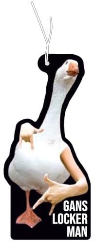 Duftbaum Set Mit Gans Locker Man Motiv - Lustig Duftspender, Tuning Lufterfrischer, Duftanhänger für Auto