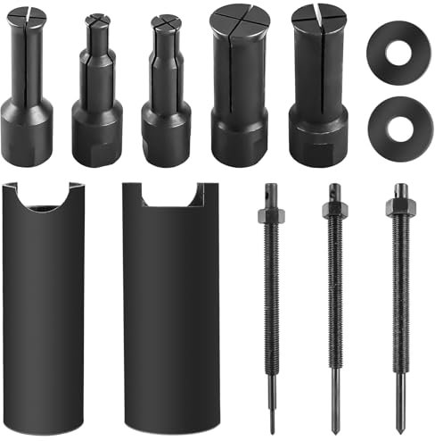 12 Stück 9-23mm Innenlager Abzieher Set, Radlager Abzieher Motorrad, Motorrad Innenlager-Auszieher-Kit mit 5tlg Offene Clips, Innenabzieher Kugellager Lagerabzieher, Innen Fahrrad Bearing Puller