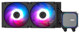 MSI MAG Coreliquid A13 240 - AIO ARGB CPU Liquid Cooler - 390mm Radiatore - LGA 1851 Ready - Triple 120mm ARGB PWM Fans, Nero