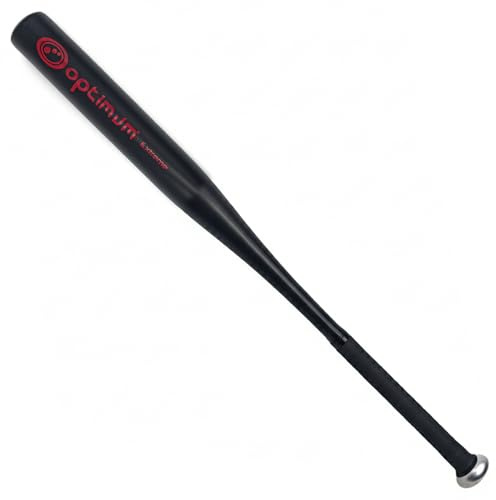 Optimum Sport Extreme Aluminium Baseball Bat, 28 Lightweight & High Strength Metal Bat with Anti-Slip Grip for Enhanced Control & Swing Speed Across Training & Recreational Play – Black