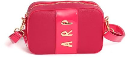 Agatha Ruiz de la Prada Bolso Bandolera fucsia cierre cremallera asa regulable detalle charol