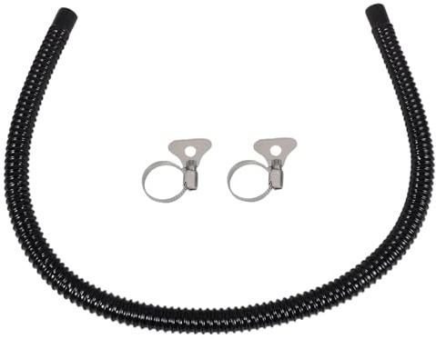 Abaodam Manguera Corrugada Flexible para Acuario con Diámetro Interior 20 Mm, Tubo de Plástico con Cabezal de Gel y 2 Abrazaderas, Longitud 100 Cm, para Mantenimiento y Cambio