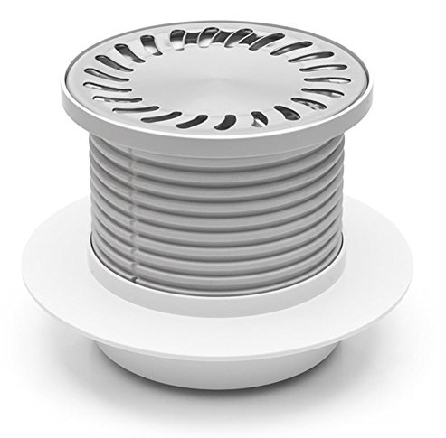 DN-50 (430-L) Bonde de douche ronde en acier inoxydable 137 mm
