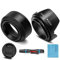 55mm mm Gegenlichtblende Set,Fotover Universal Zusammenklappbar Gummi Sonnenblende +Tulip Blume Streulichtblende kompatibel mit Canon Nikon Sony Pentax Olympus Fuji Kamera mit Objektivdeckel