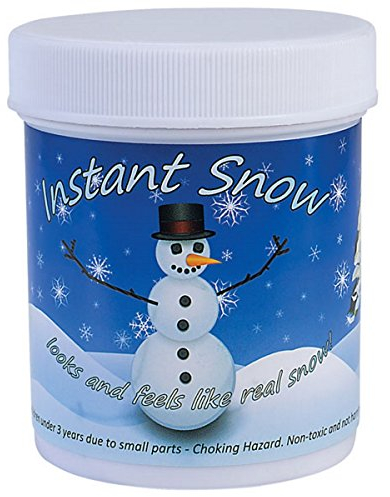 Instant Snow Künstlicher Schnee, Weiß, 100 g, für 8 Liter