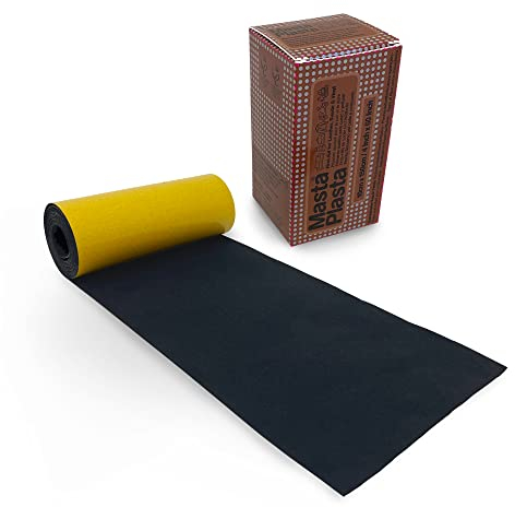 MastaPlasta Instant Original Suede Repair Tape Roll - Brown 150 x 10 cm (60in x 4in). Upholstery-Quality. Fix Sofas, Car Interiors, Jackets, Bags & More. Perfect for Most Velvets Too!