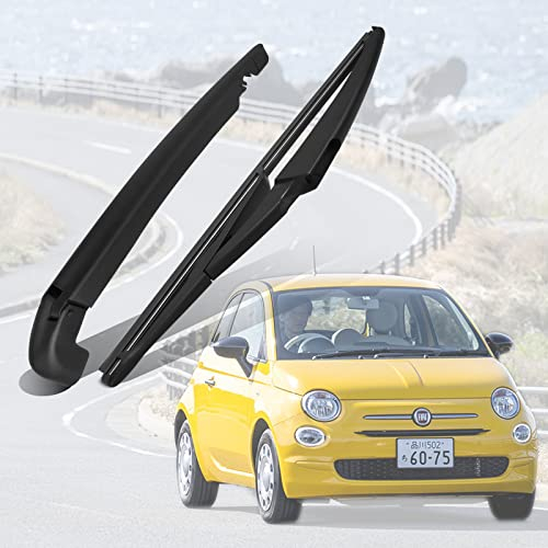Brazos del limpiaparabrisas, Escobilla Limpiaparabrisas para la ventana trasera, Cuchilla de Brazo de Limpiaparabrisas Trasero Juego de Parabrisas para Fiat 500 2007-2017 Longitud: 290mm/11inch