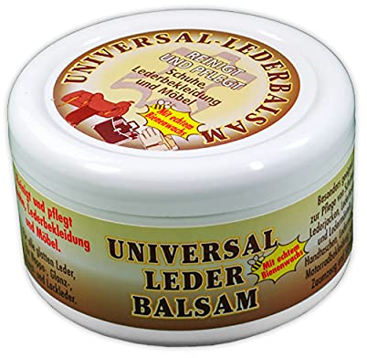 Leder Balsam 250ml Universal mit echtem Bienenwachs Lederfett Lederreiniger Lederpflege Schuh Lederbekleidung Möbel Pflege 42