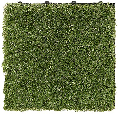 Home Deluxe - WPC Holzfliese - 3 Farben (3 m² Kunstrasen)