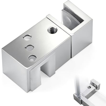 Guía inferior para puertas correderas (acero inoxidable 304), guía con rodillos ajustable para mamparas de ducha tipo «barn door», herrajes de guía de suelo para puertas empotradas de armario