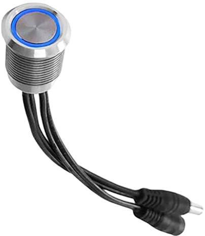 Dimmer Light Switch, Touch Switch with Memory Function DC12V to 24V LED Dimmer Touch Sensor Blue LED for 16mm 3/5'' Mounting Hole