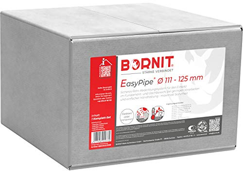 BORNIT EasyPipe Kabeldurchführung wasserdicht 111-125mm, [DIN18533]